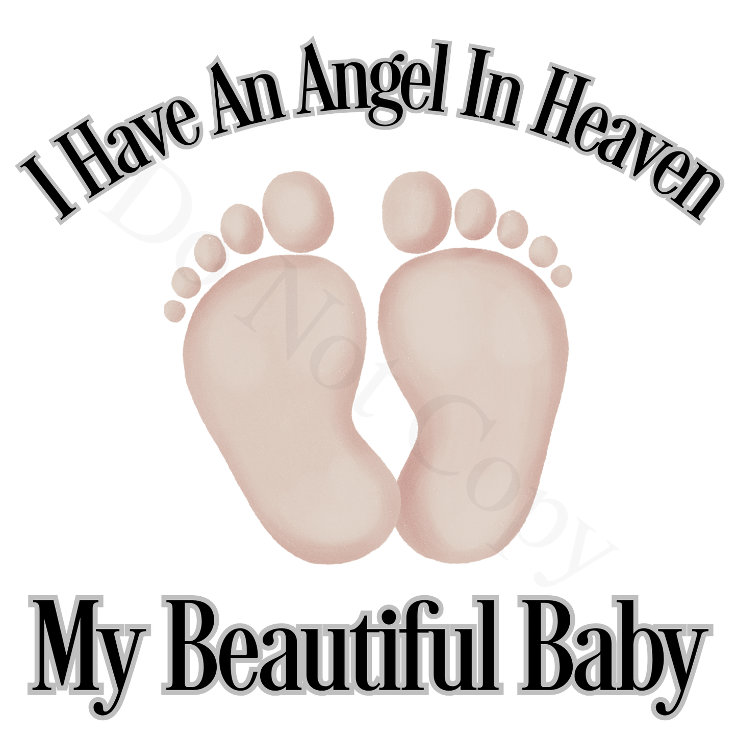 UV-DTF Transfer for Solar Garden Light - Baby Memorial design with colour options