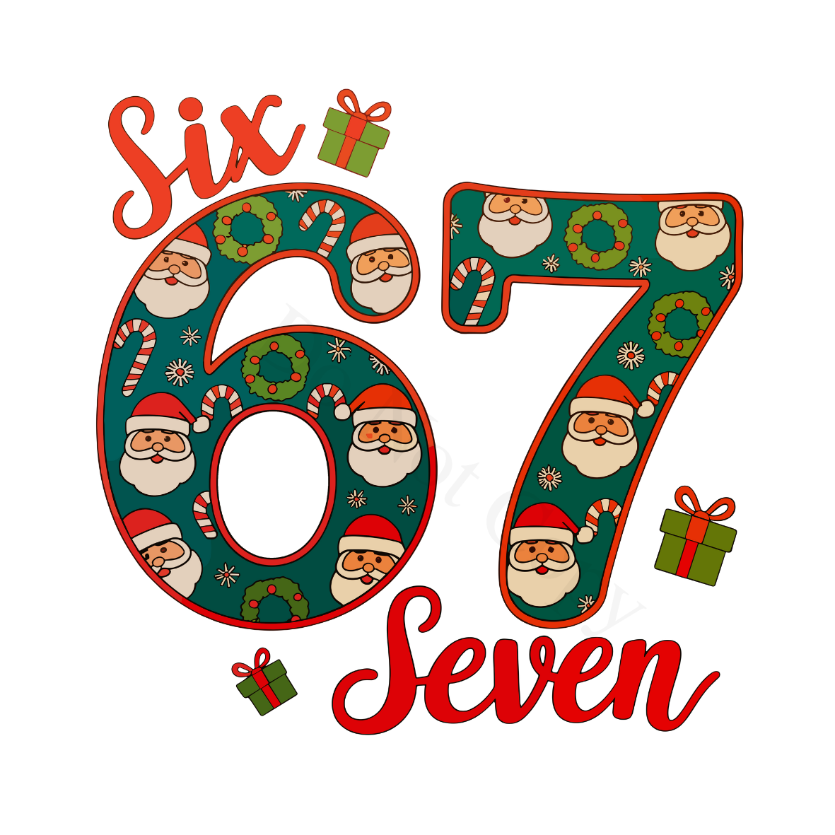 DTF Transfer - 6 7 Designs choice of options for tshirts, xmas gifts etc.