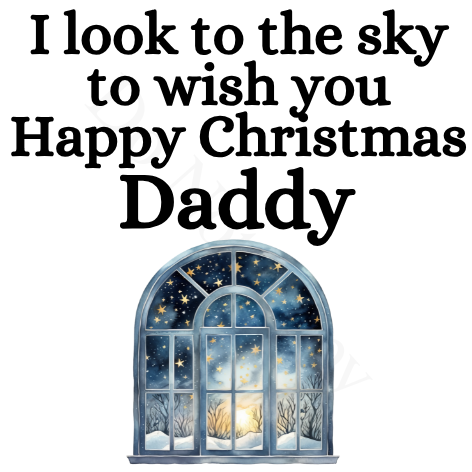 UV-DTF Transfer - I look to the sky Christmas solar light design UVDTF