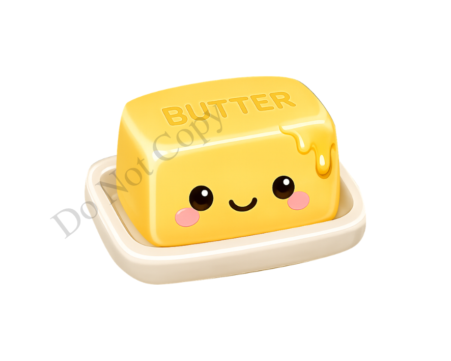 UVDTF Transfer - Squishy Butter Cute Viral Keyring Design