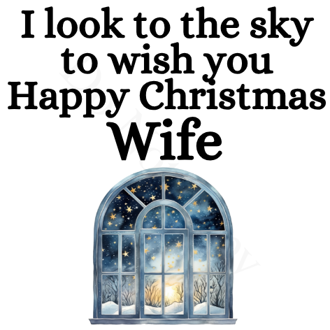 UV-DTF Transfer - I look to the sky Christmas solar light design UVDTF