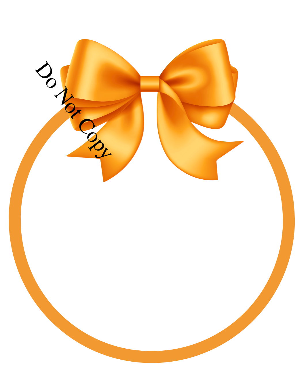 UV-DTF Transfer - Coloured bow bauble outlines - For woodform bespoke Smart Crafts ribbon bauble