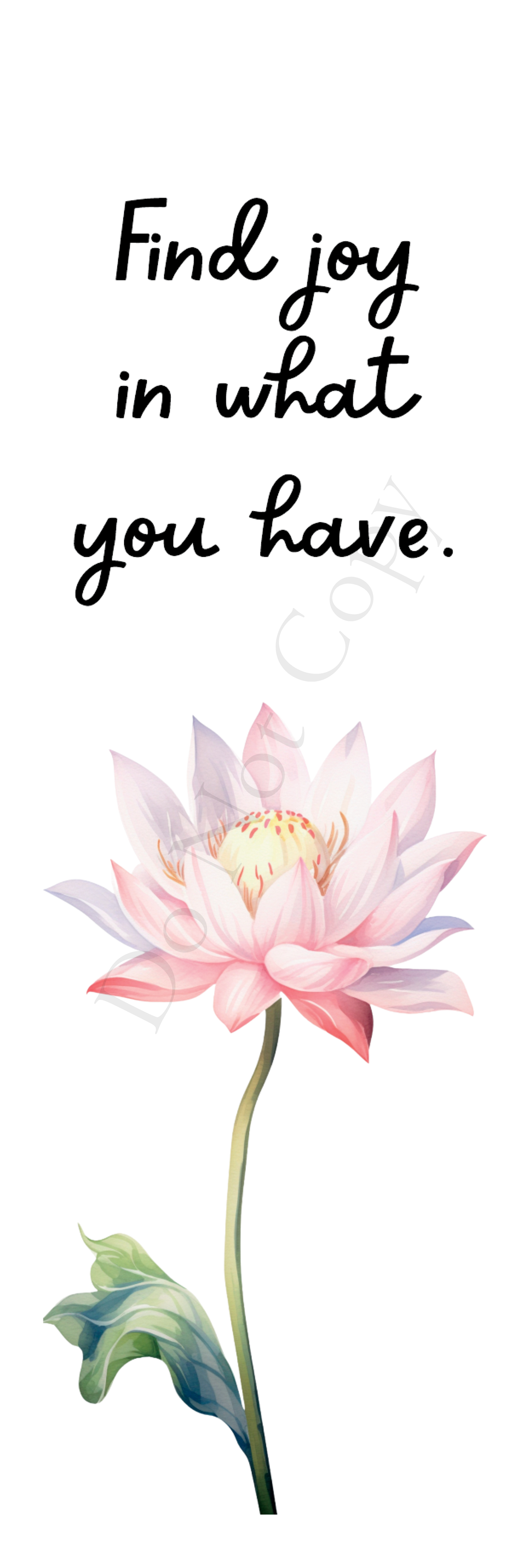 UVDTF Transfer for Bookmark - Find Joy in What you Love