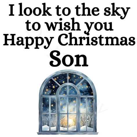 UV-DTF Transfer - I look to the sky Christmas solar light design UVDTF