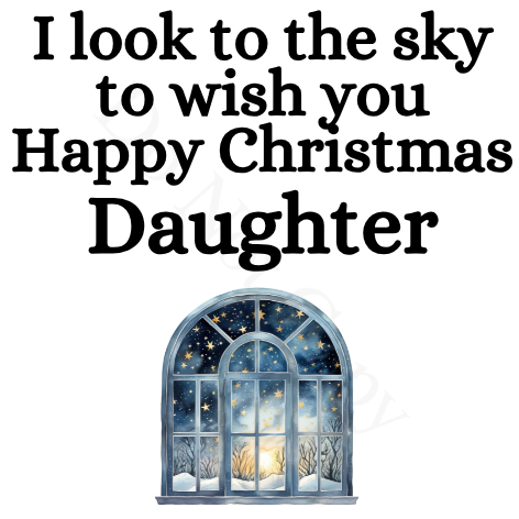UV-DTF Transfer - I look to the sky Christmas solar light design UVDTF