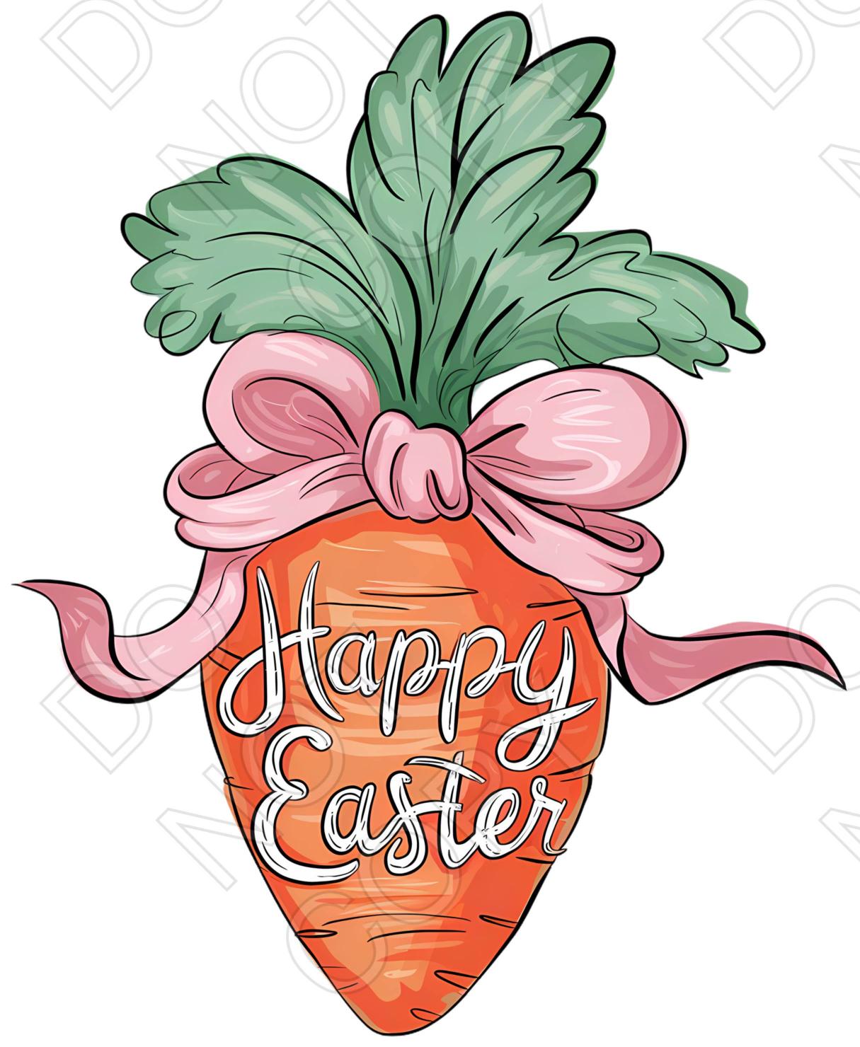 DTF Transfer - Happy Easter Carrot