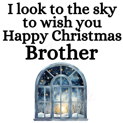 UV-DTF Transfer - I look to the sky Christmas solar light design UVDTF