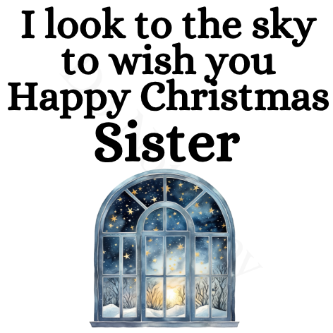 UV-DTF Transfer - I look to the sky Christmas solar light design UVDTF