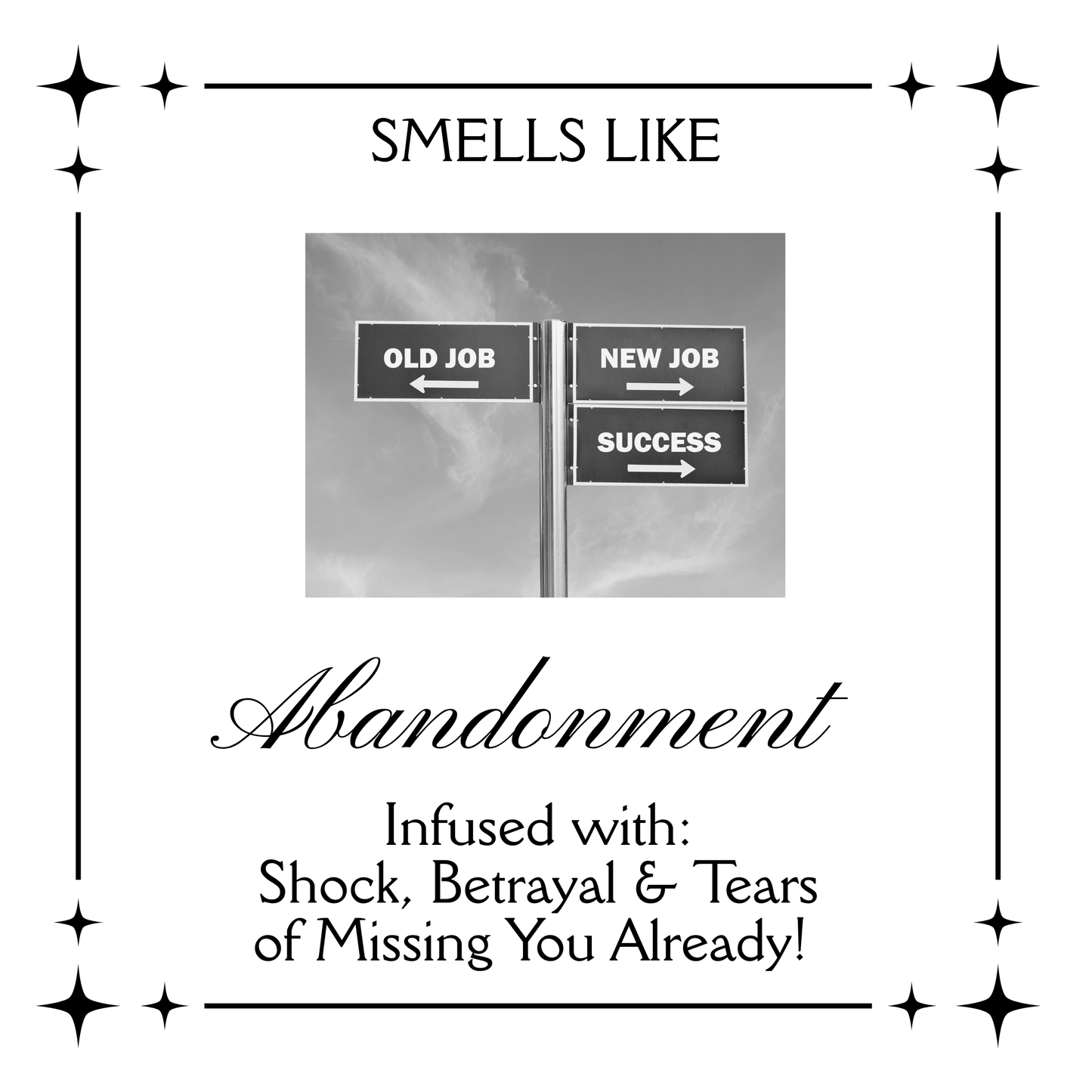 Vinyl Transfer - Funny Candle label 6cm tall. Mixed options available