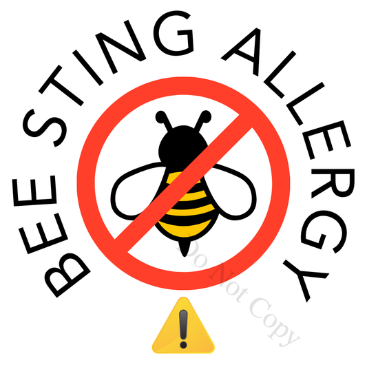 UV-DTF Transfer - Emergency Allergy Tags (larger size for 8cm medals)
