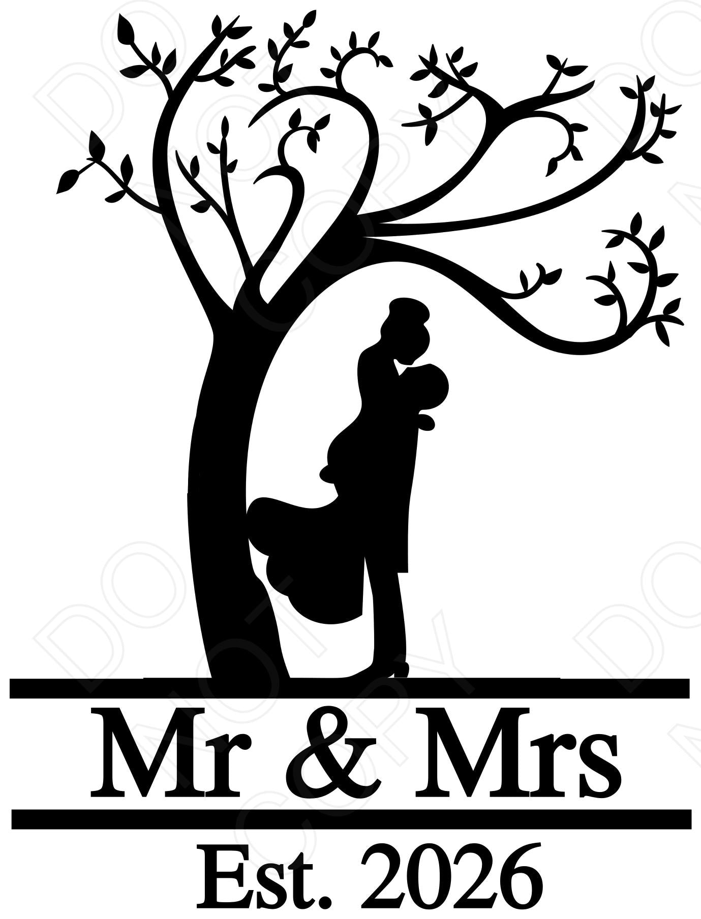DTF Transfer - Mr & Mrs Est 2026