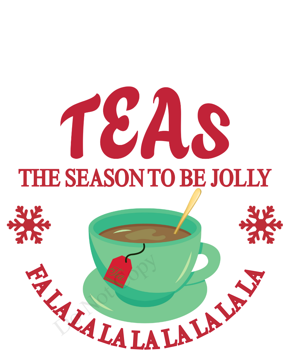 Digital Download - Funny Christmas coffee/tea - Set of 6