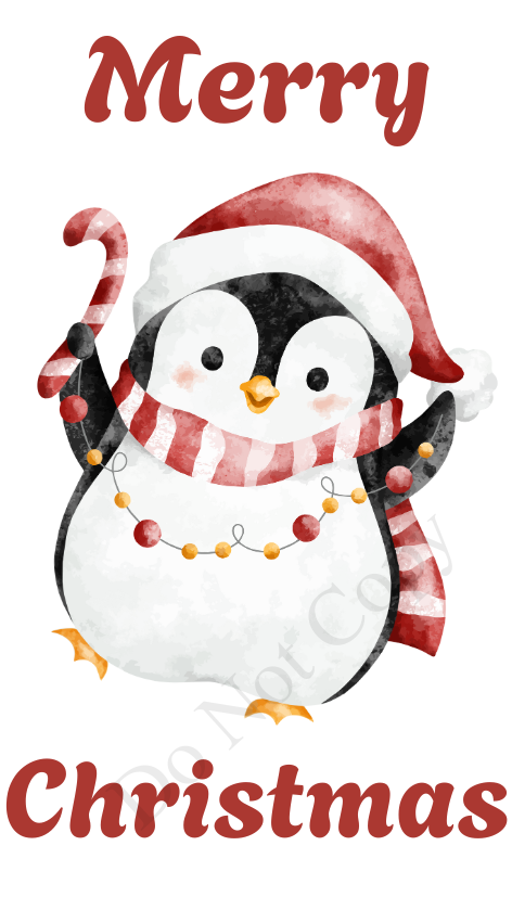 UV-DTF Transfer - Cute Christmas designs to fit the rangle multipack milk bottles