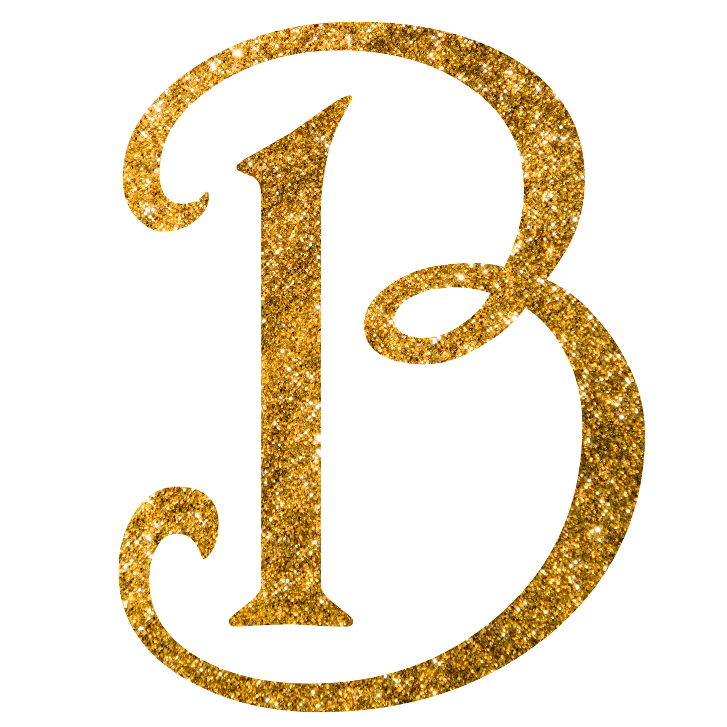 DTF Transfer - Gold Glitter Alphabet for Christmas Sacks Bespoke for you to add a Name