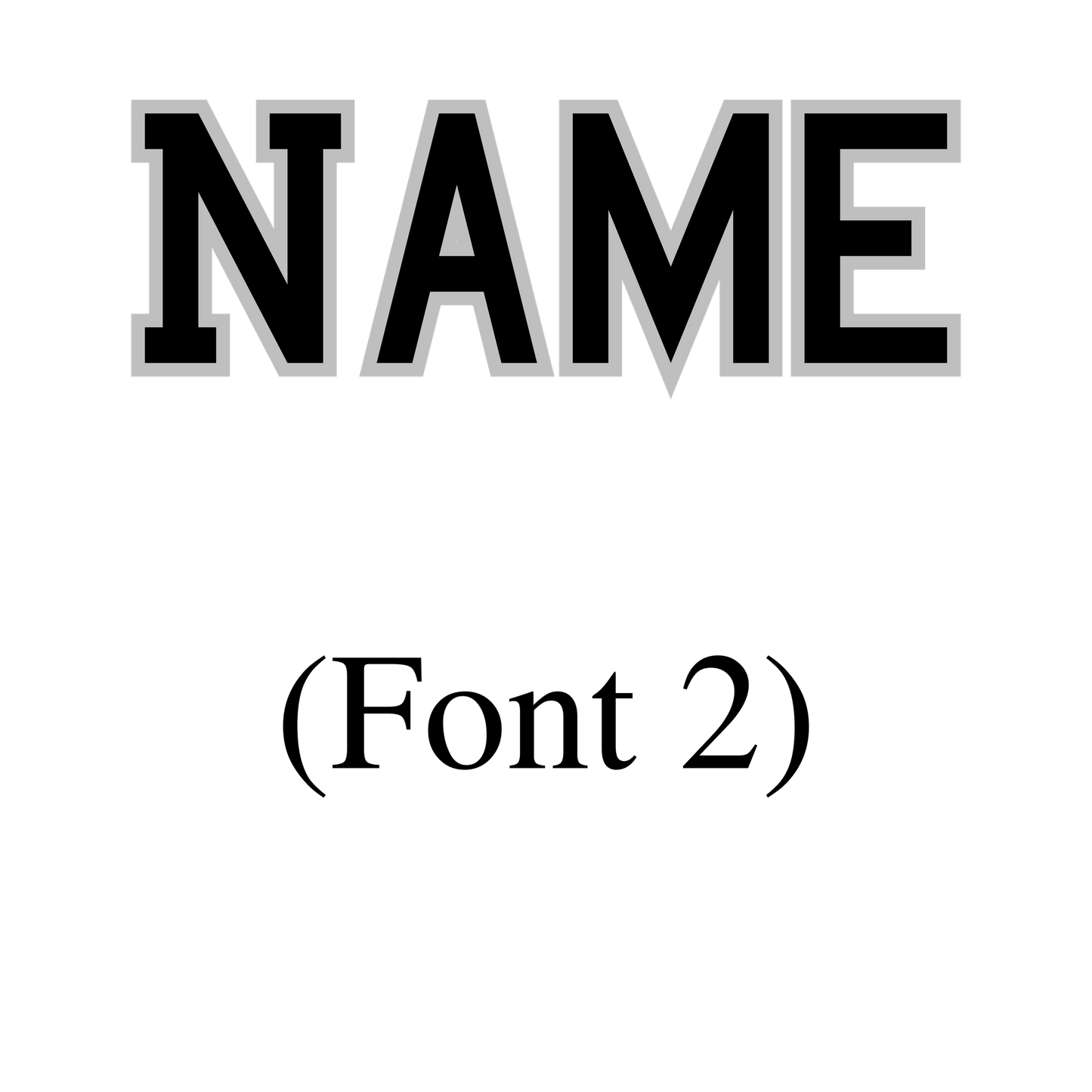 UV-DTF Name Style Two (Bespoke)