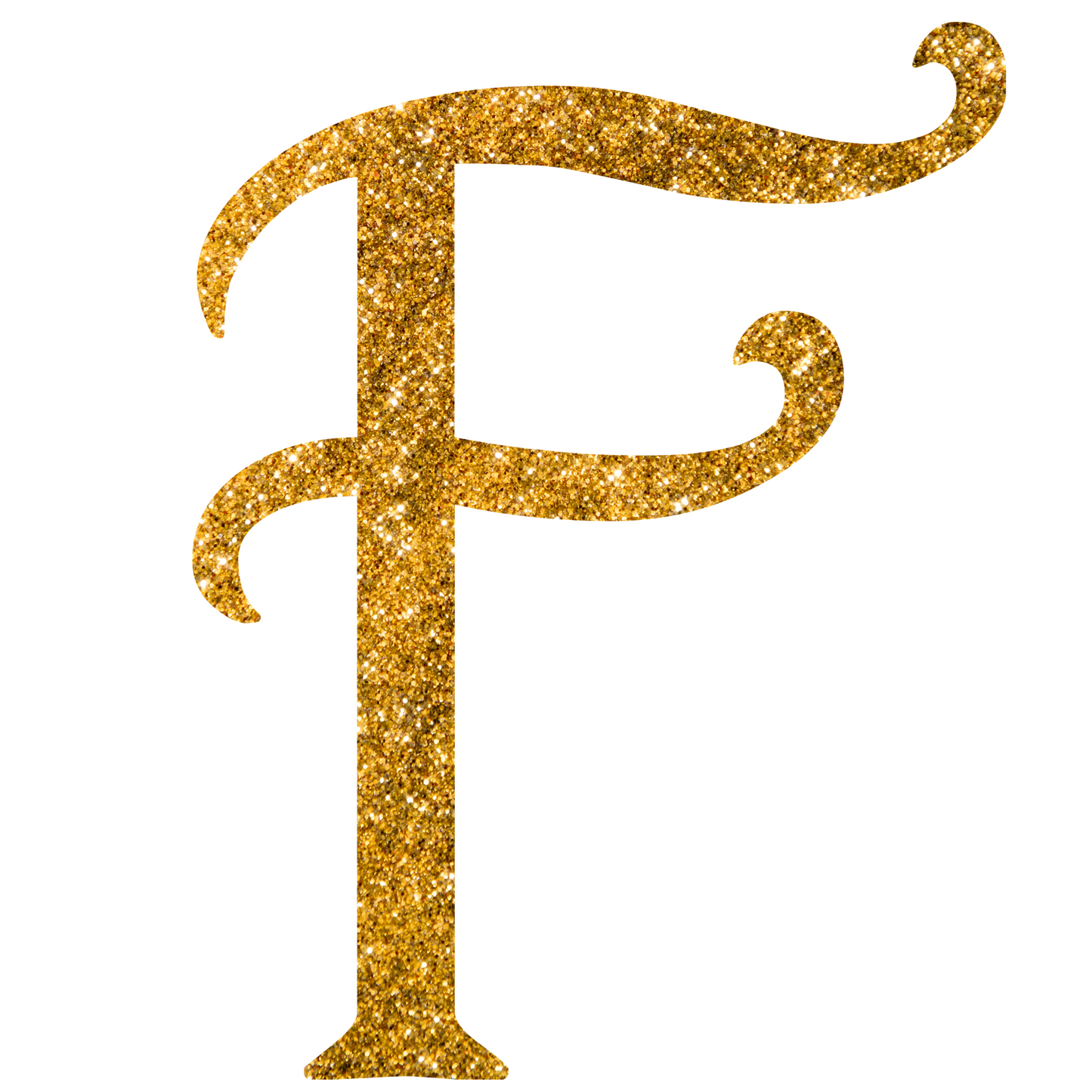 DTF Transfer - Gold Glitter Alphabet for Christmas Sacks Bespoke for you to add a Name