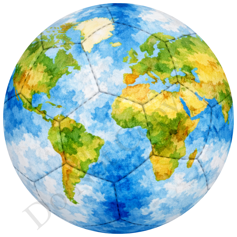 UVDTF Transfer - World cup football design suitable for 4cm keyrings (Choice of designs)