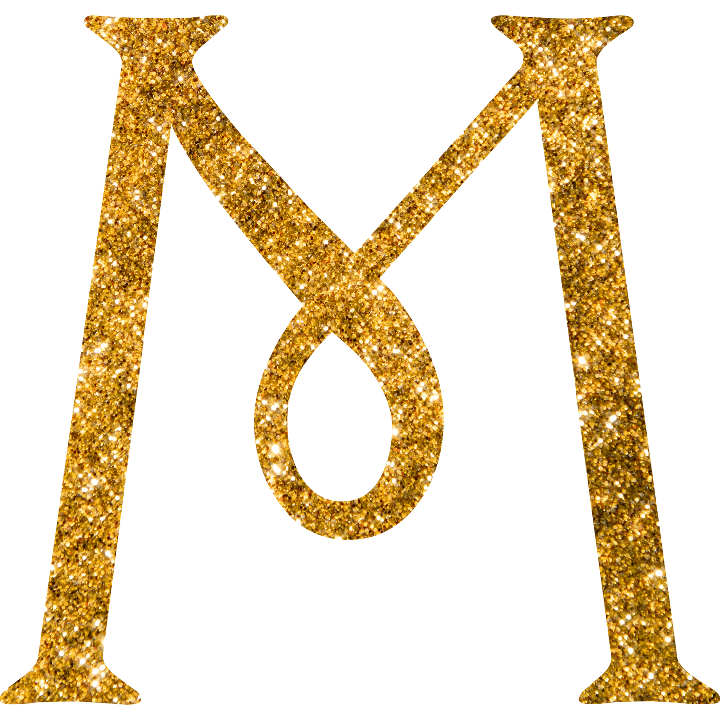 DTF Transfer - Gold Glitter Alphabet for Christmas Sacks Bespoke for you to add a Name