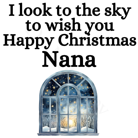 UV-DTF Transfer - I look to the sky Christmas solar light design UVDTF