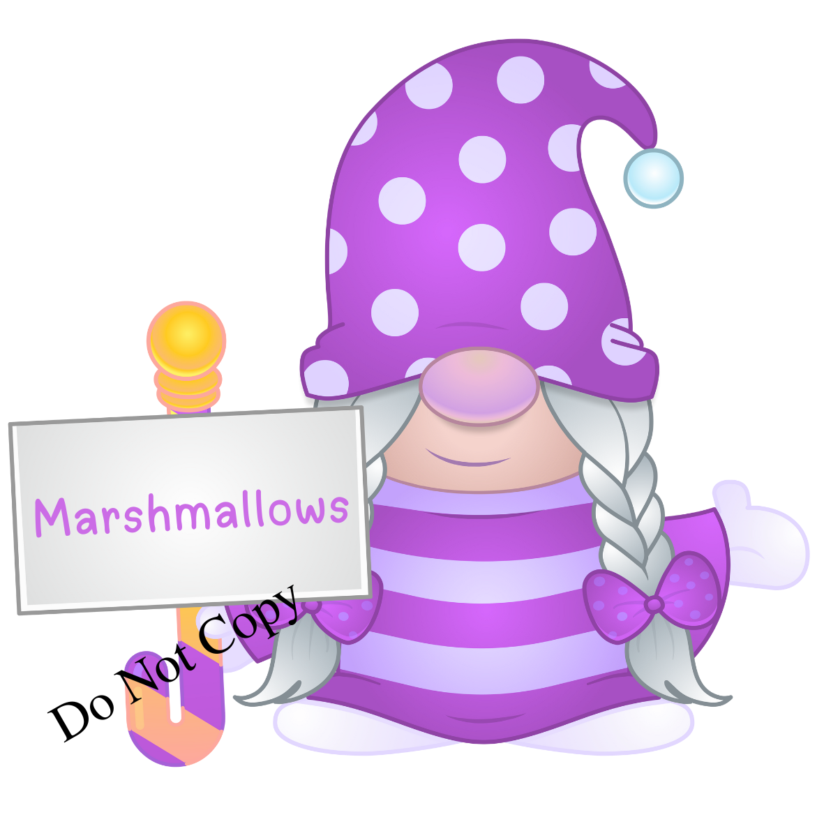 UV-DTF Transfer - Cute Gonk designs for a range of storage containers (Hot Chocolate, Marshmallows, Toppings))