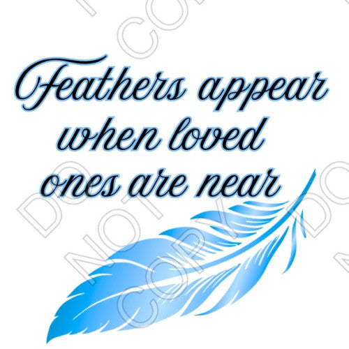 UV-DTF Transfer - Feathers Appear for 5cm Square Keyring