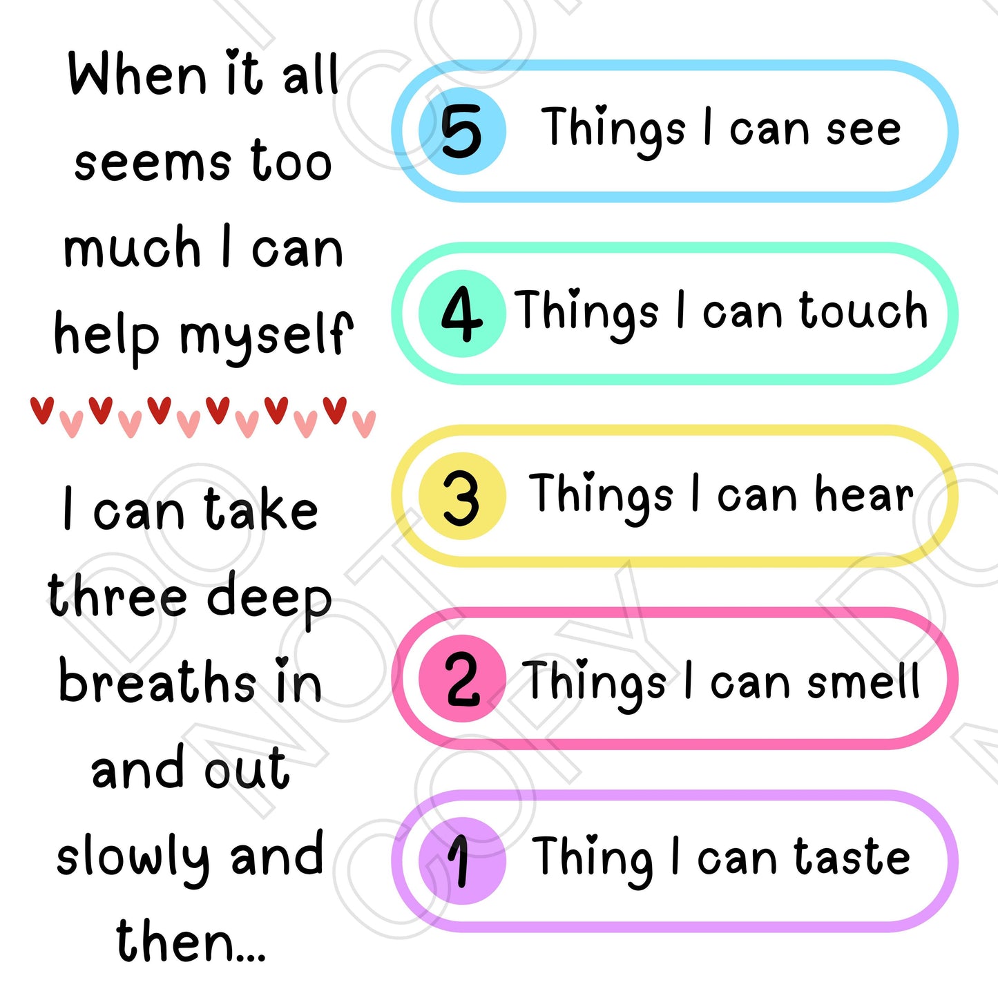 Digital Download - Cushion Cover, 5 Step Anxiety Solution
