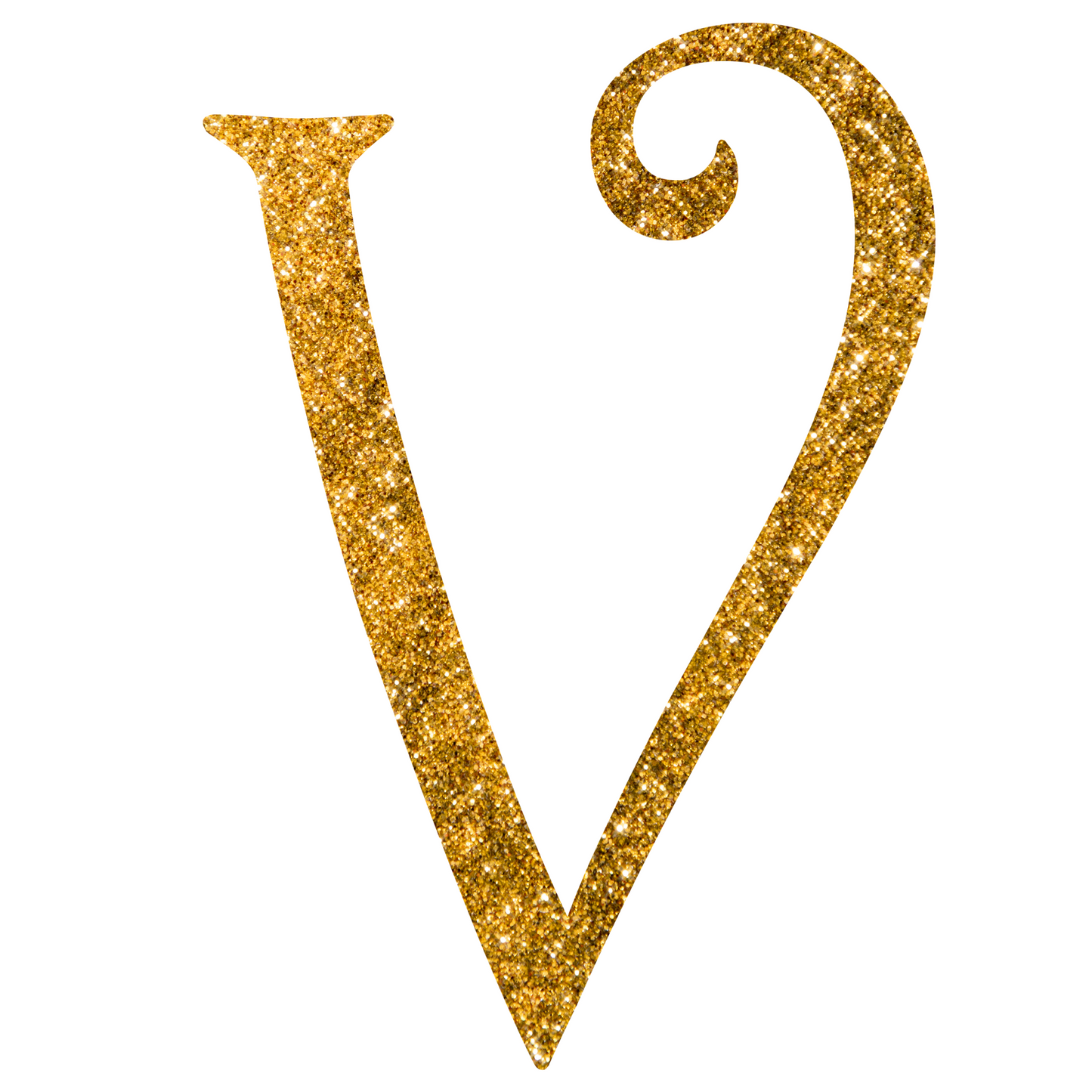 DTF Transfer - Gold Glitter Alphabet for Christmas Sacks Bespoke for you to add a Name