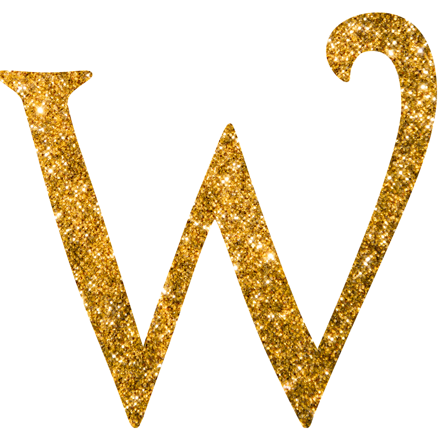 DTF Transfer - Gold Glitter Alphabet for Christmas Sacks Bespoke for you to add a Name