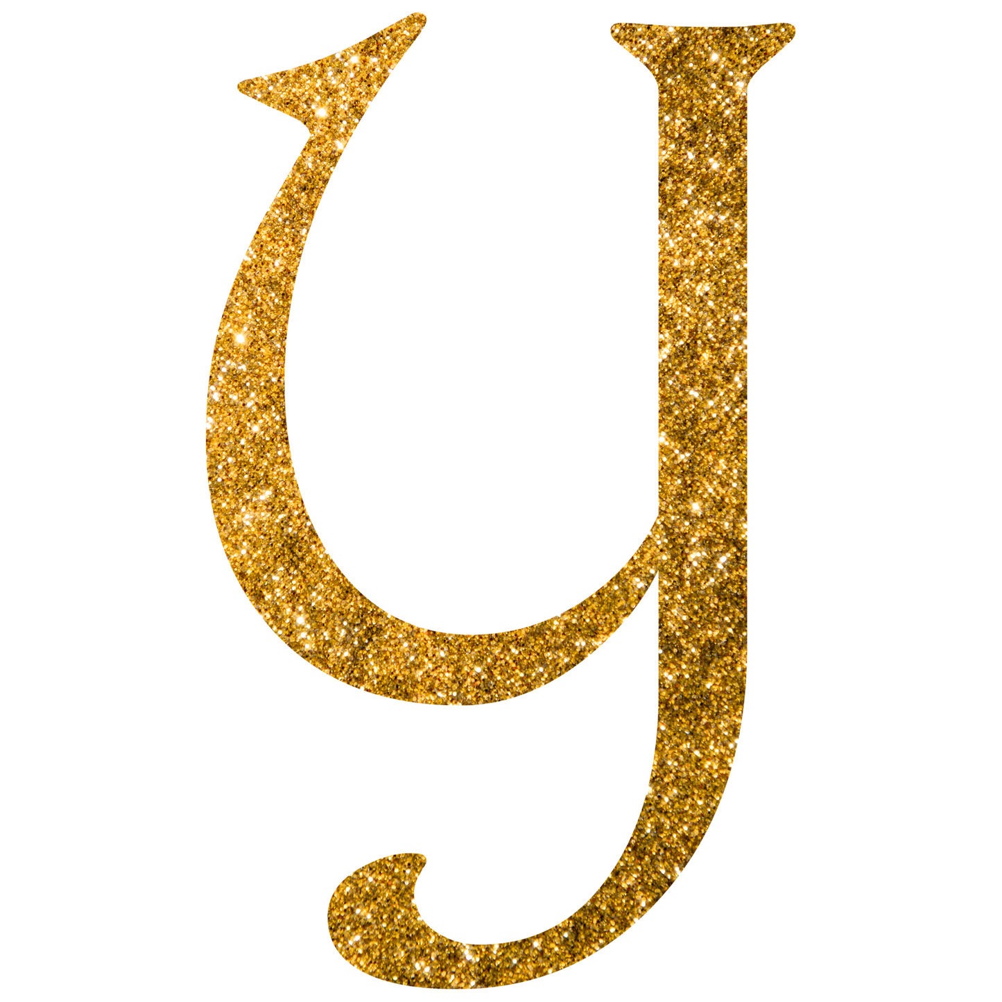 DTF Transfer - Gold Glitter Alphabet for Christmas Sacks Bespoke for you to add a Name