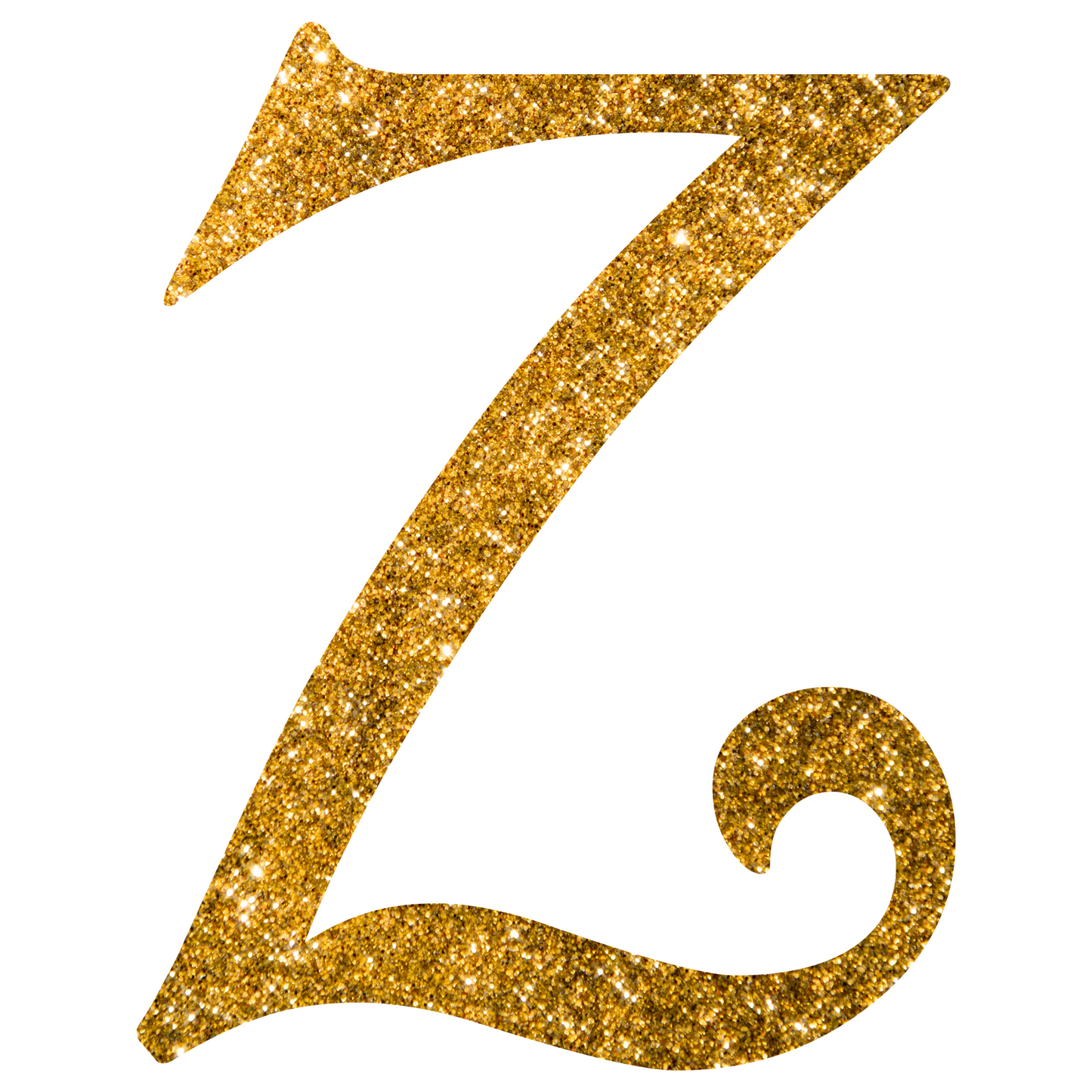 DTF Transfer - Gold Glitter Alphabet for Christmas Sacks Bespoke for you to add a Name