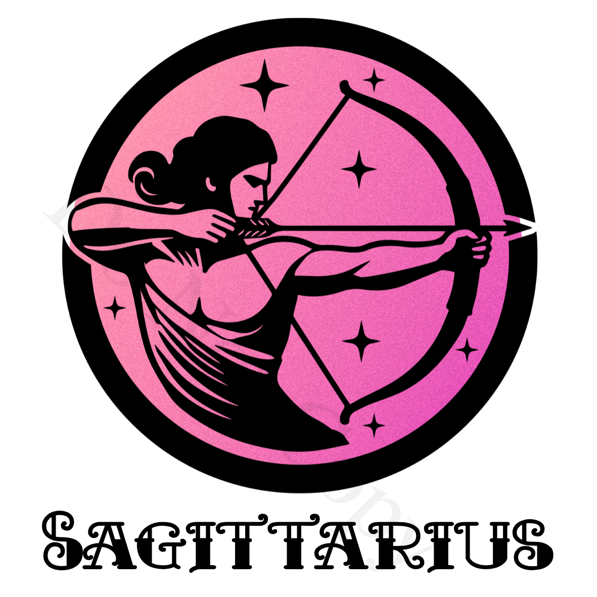 UV-DTF Transfer - Star Sign Astrology 6cm tall