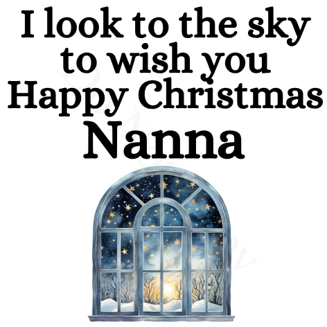 UV-DTF Transfer - I look to the sky Christmas solar light design UVDTF