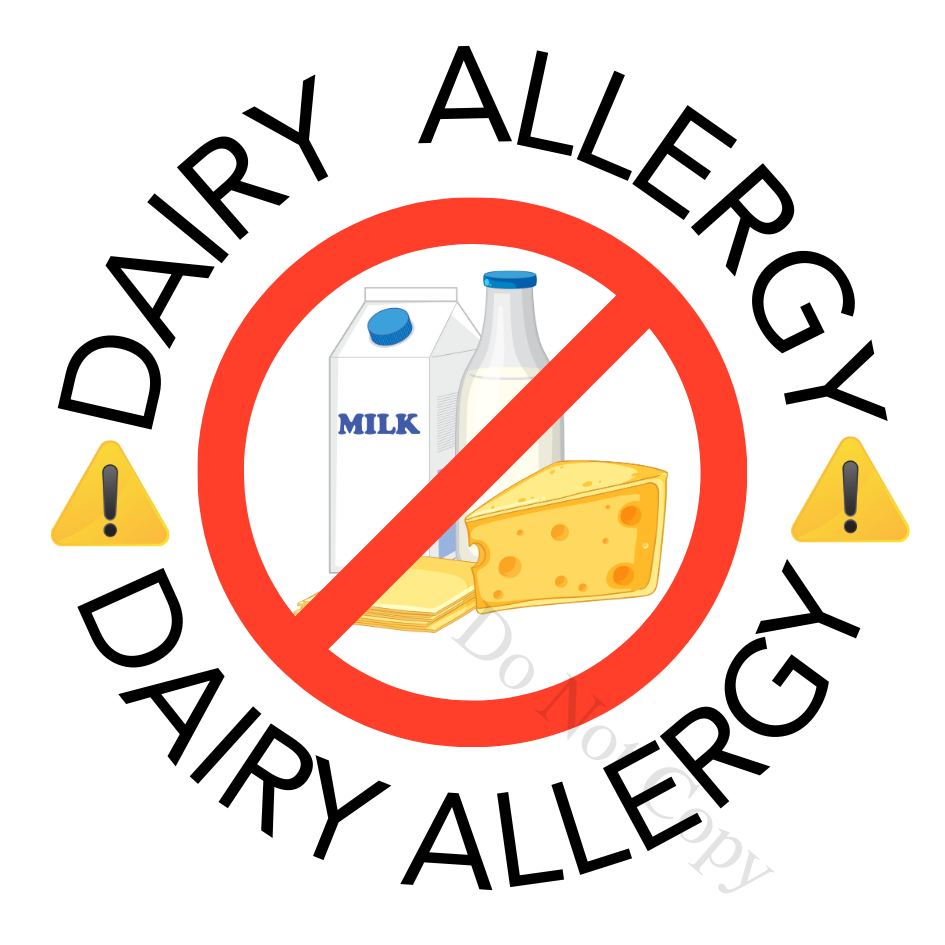 UV-DTF Transfer - Emergency Allergy Tags (larger size for 8cm medals)