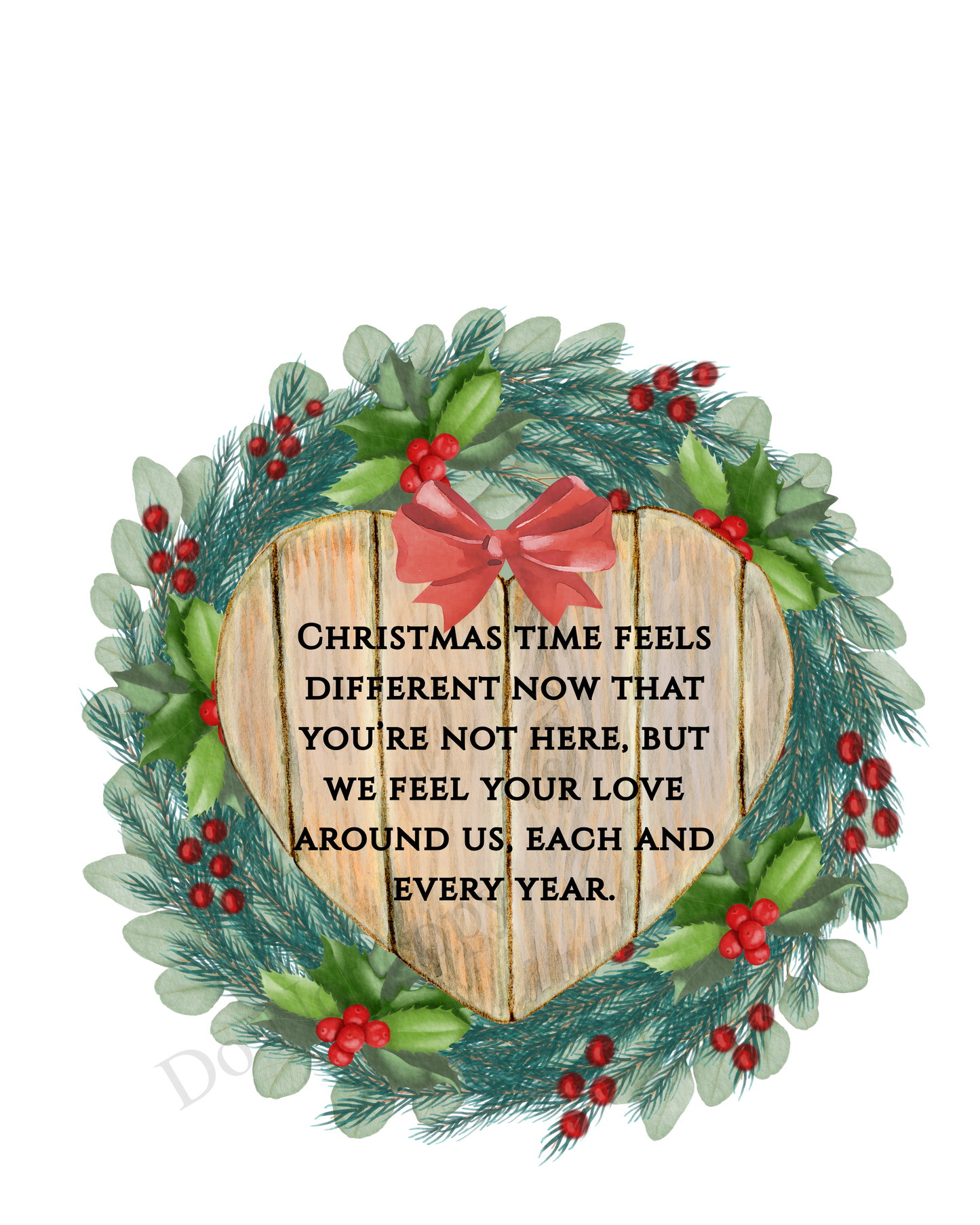 Digital Download - Christmas memorial - Set of 2