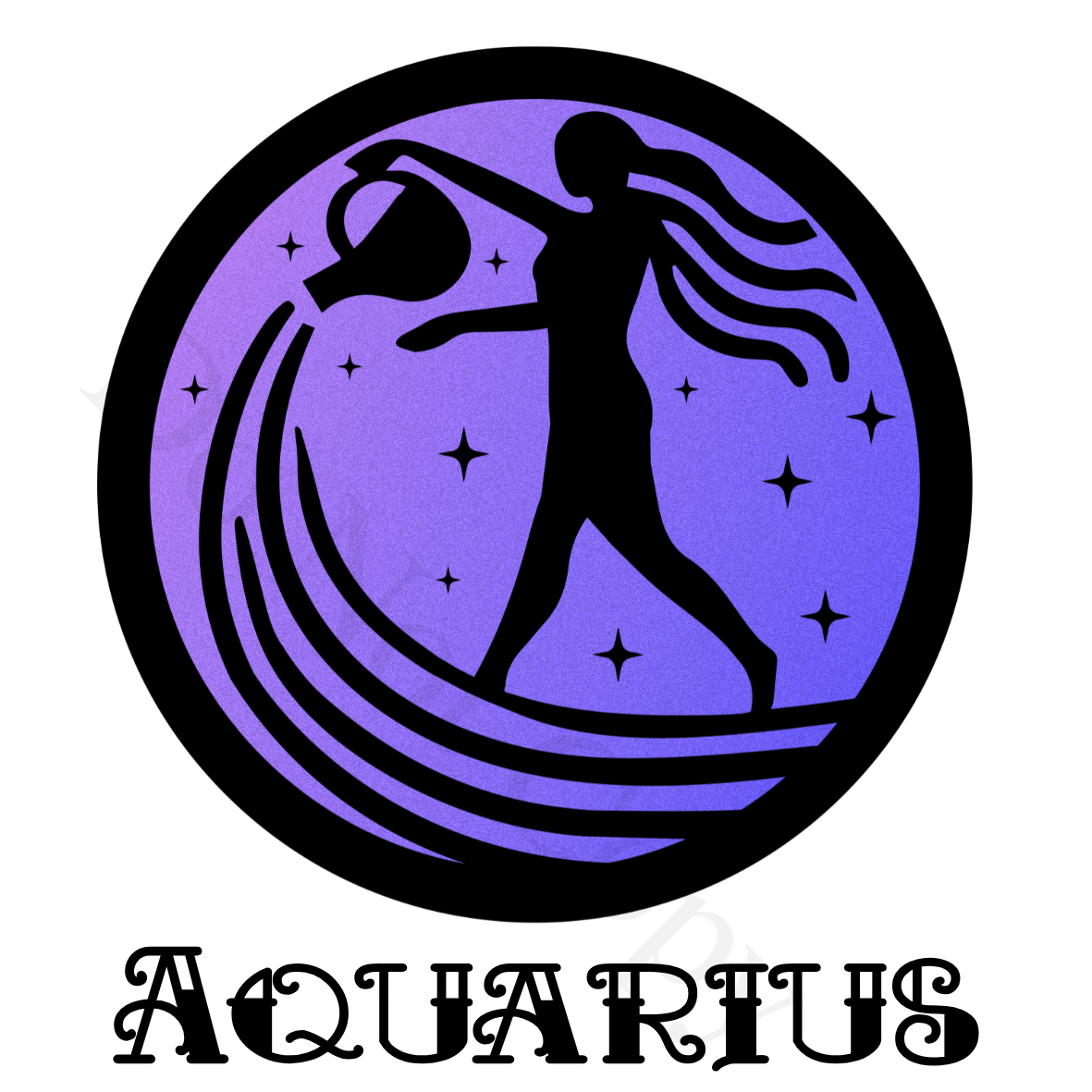 UV-DTF Transfer - Star Sign Astrology 6cm tall
