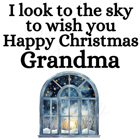 UV-DTF Transfer - I look to the sky Christmas solar light design UVDTF