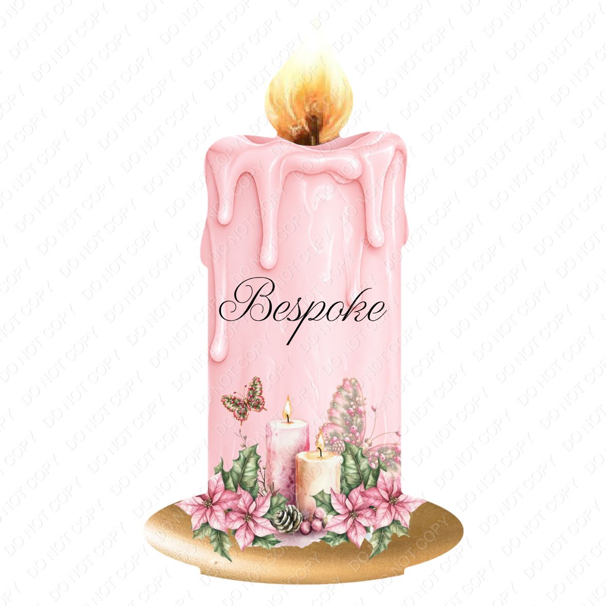 UV-DTF Transfer - Candle Design for Woodform Stand Tealights (Bespoke)