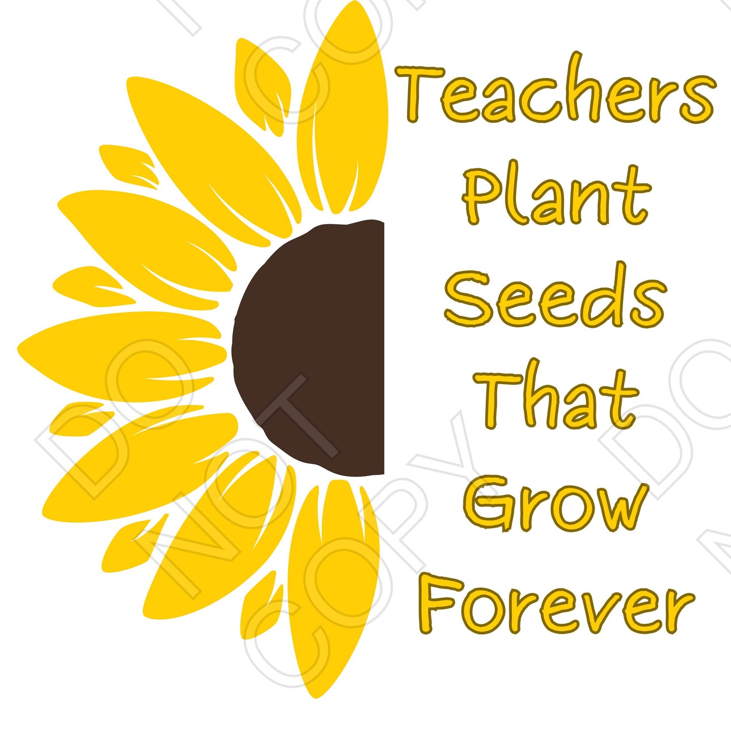 UV-DTF Transfer for Candle - Teachers Plant Seeds