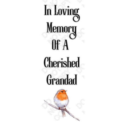 UV-DTF Transfer - In Loving Memory (Robin)