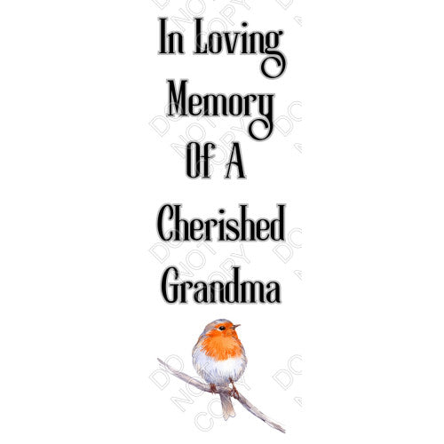 UV-DTF Transfer - In Loving Memory (Robin)