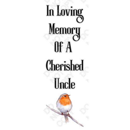 UV-DTF Transfer - In Loving Memory (Robin)