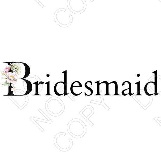 DTF Transfer - Bride Party Style 4