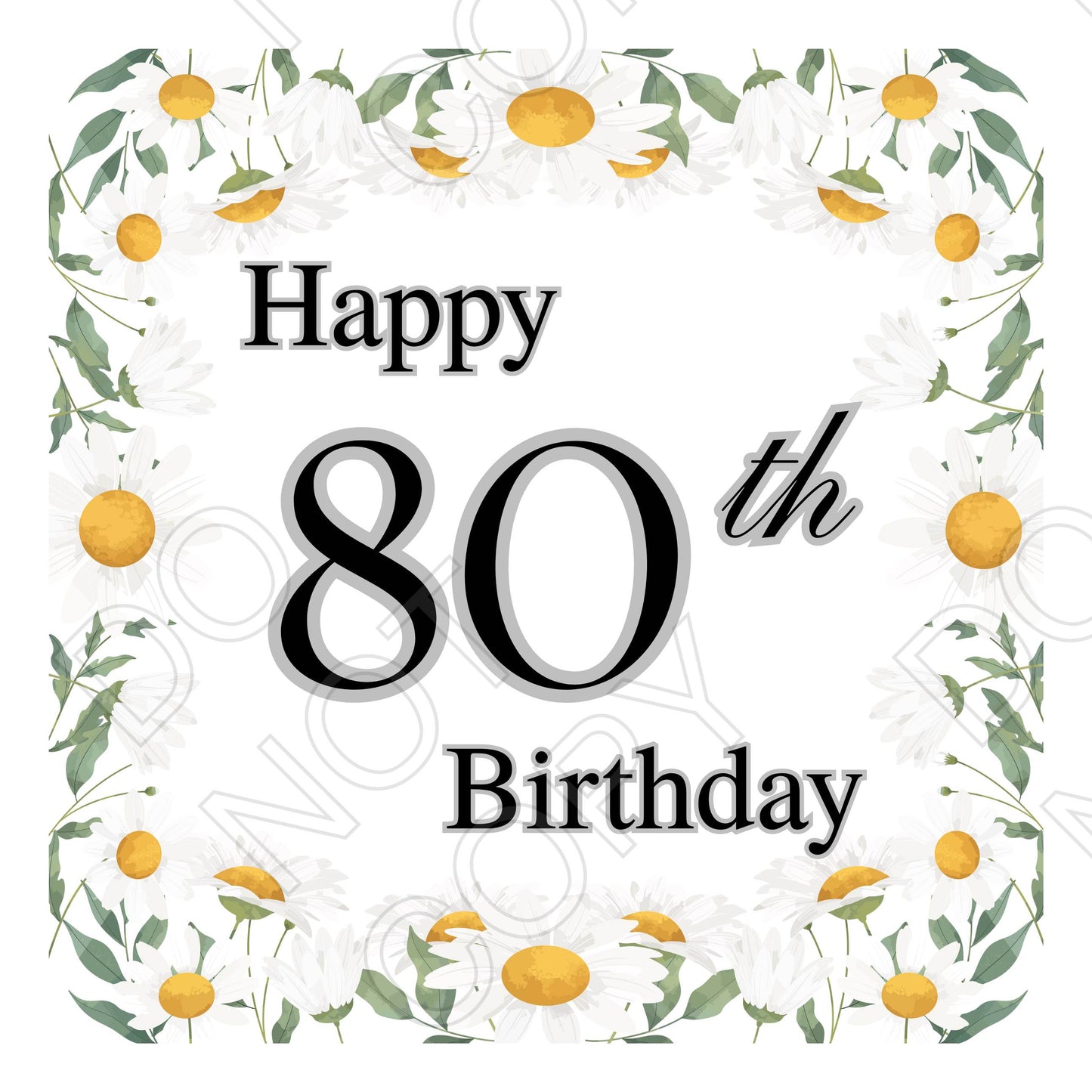 UV-DTF Transfer for Candle - Happy Birthday (Milestone Birthdays)