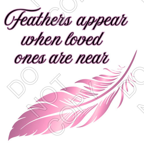 UV-DTF Transfer - Feathers Appear