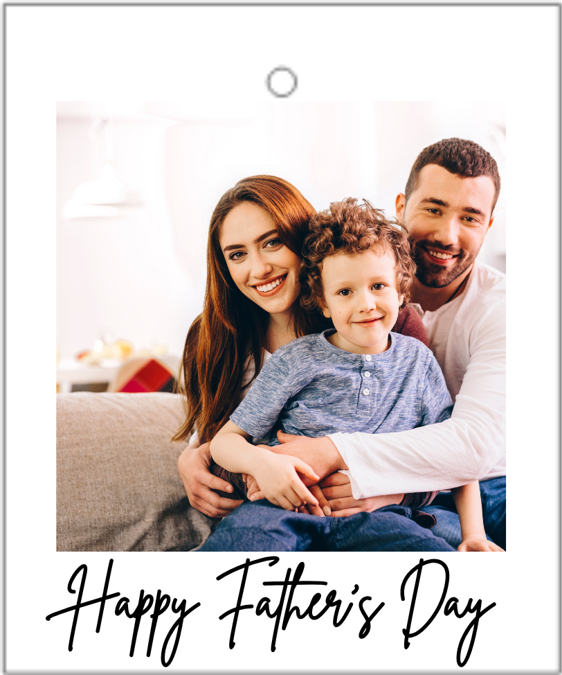 UVDTF Transfer - Upload your Own Photo Happy Father's Day Polaroid Design