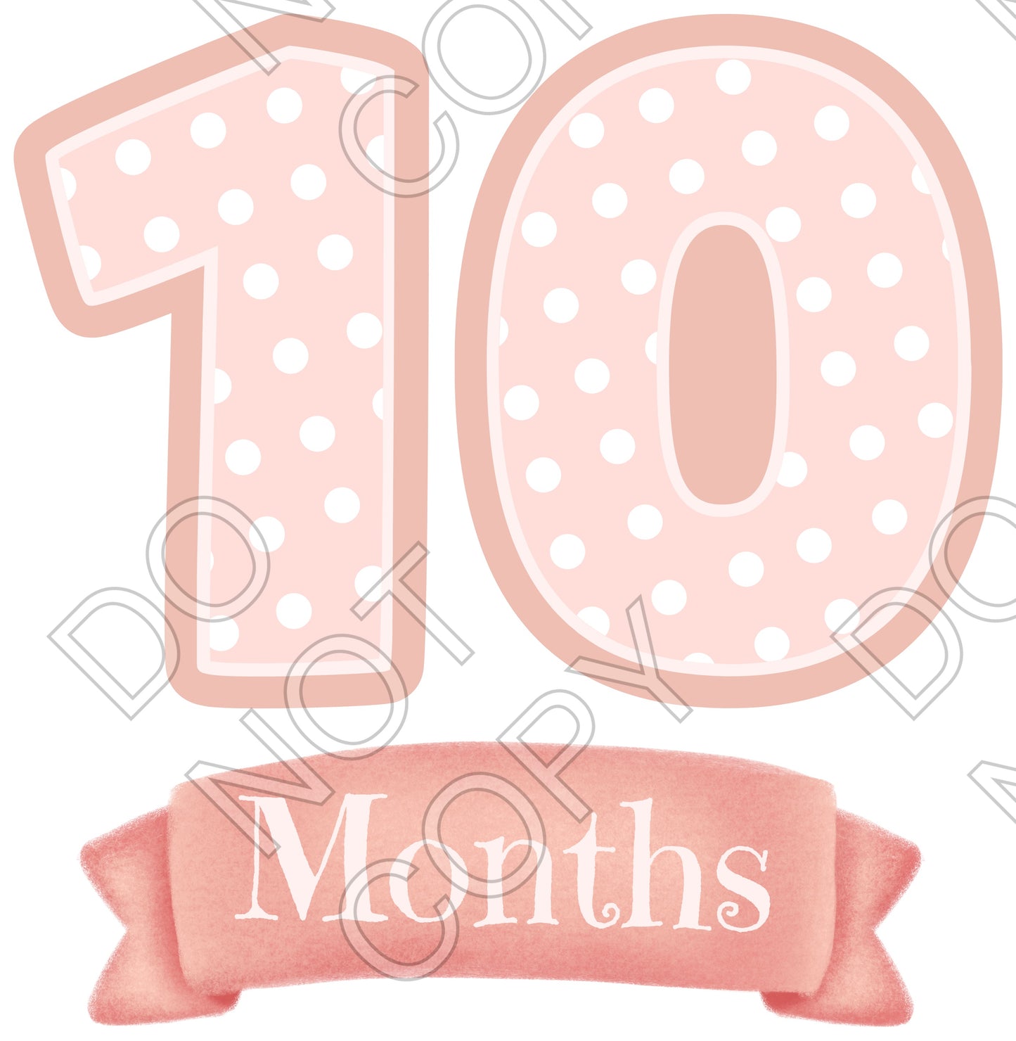 UV-DTF Transfer - 12pk Milestone Set Transfers - Pink Banner