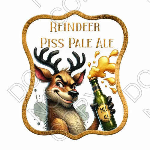 UV-DTF Transfer for Beer Bottles - Rude Beer Bottle Labels