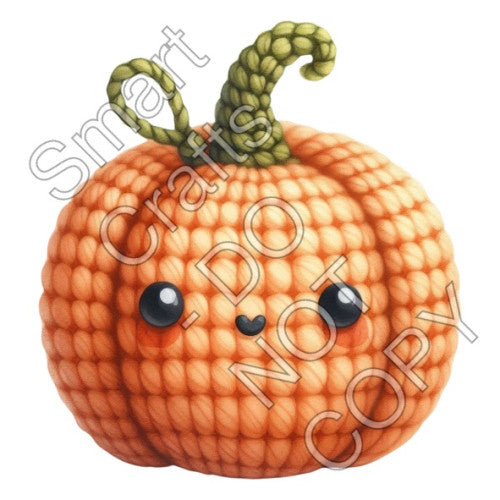 UV-DTF Transfer for Square Keyring - Halloween Crochet