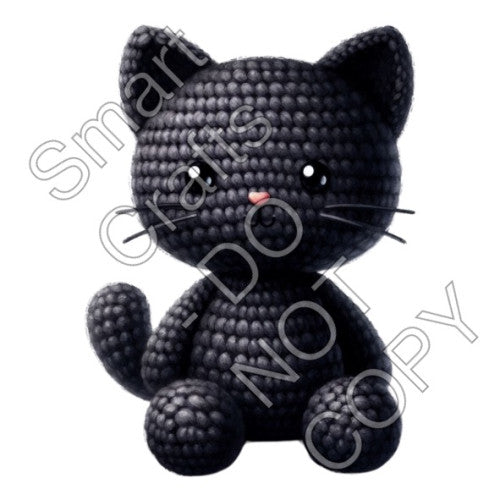 UV-DTF Transfer for Square Keyring - Halloween Crochet