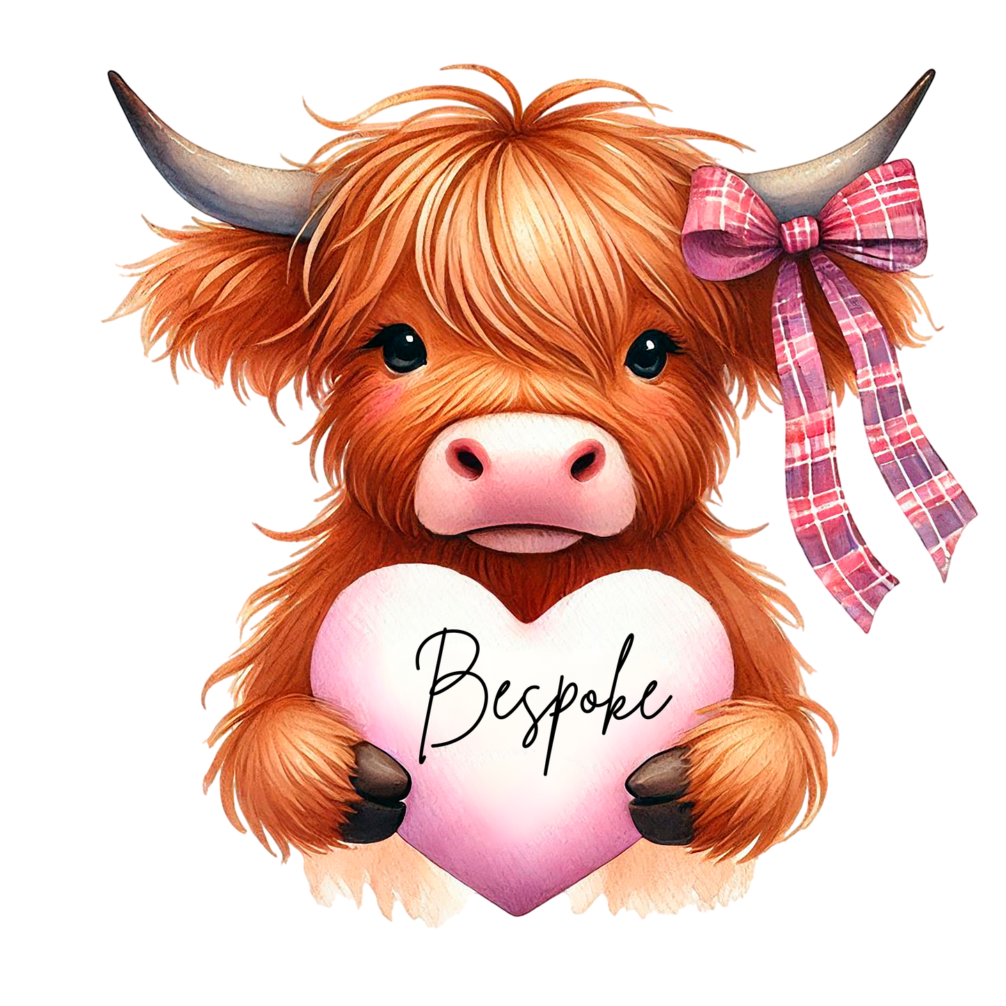 UV-DTF Transfer - Highland Cow Storage Jar Labels, Style 2 (Bespoke)